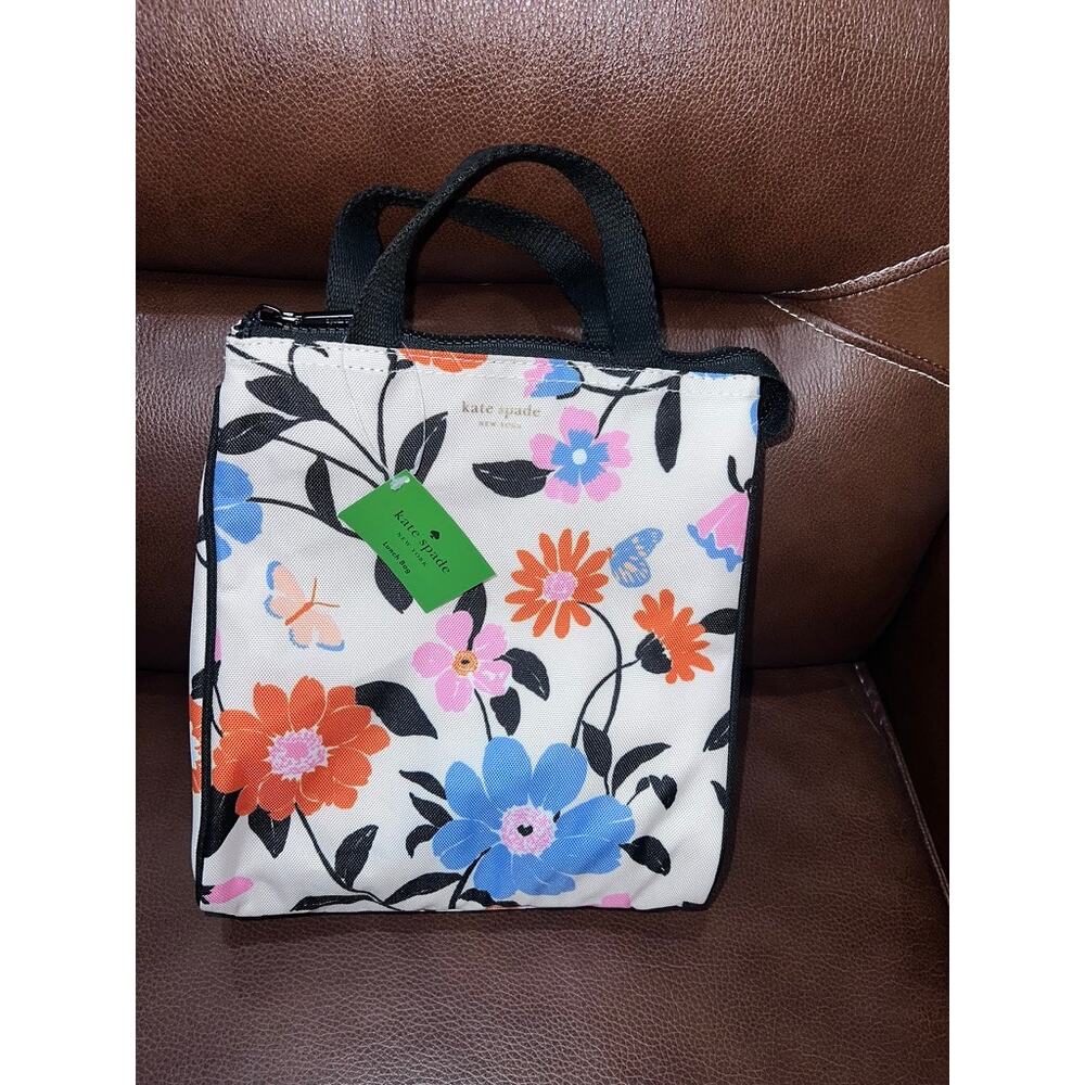 NWT Kate Spade Floral‎ Garden Insulated Lunch Bag Multicolor Chic Design